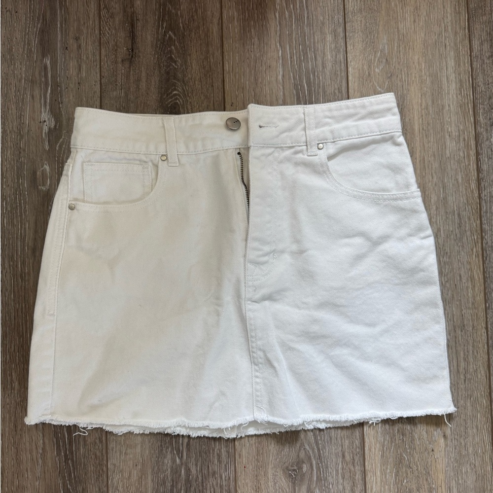 White Mini Pencil Skirt